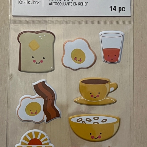 Brand New Recollections Kawaii Breakfast Stickers - Picture 2 of 4